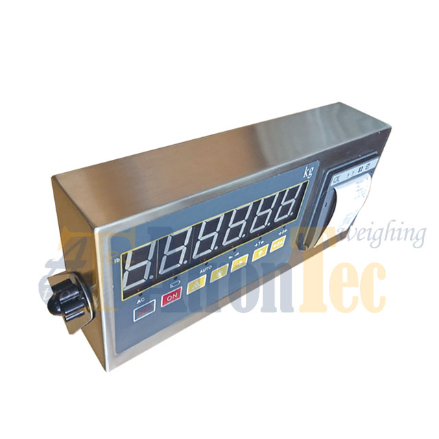 Stainless Steel Weighing Indicator with Built-in Printer, Indicator with Printer For Scale