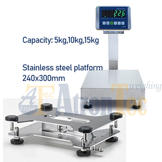 15kg Electronic Stainless Steel Washable Platform Weighing Scale