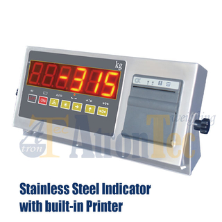 Stainless Steel Weighing Indicator with Built-in Printer, Indicator with Printer For Scale
