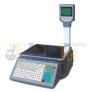 30kg Capacity Price Computing Label Printing Scale with RS232 and RJ45 interface